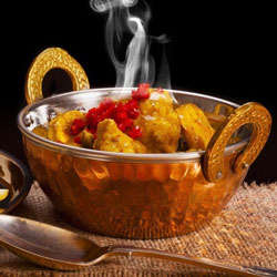 Currys Indiens raffinés au restaurant Jaipur Café